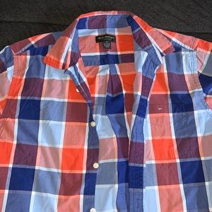 Orange and Navy Polo Button Down